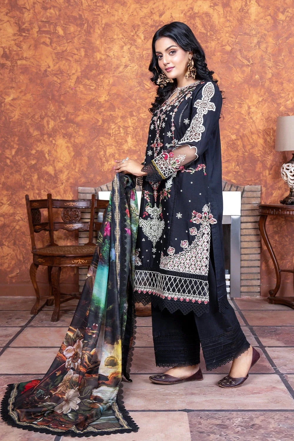 3PC Embroidered Unstitched Lawn Suit KSC-3367 Embroidered KHAS STORES 