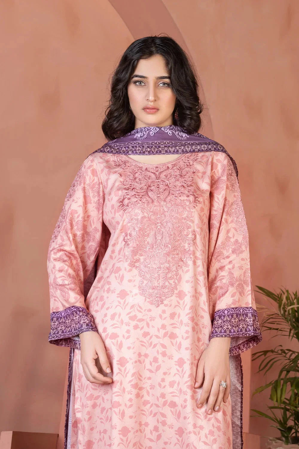 3PC Embroidered Unstitched Linen Suit KKTE-3700 Embroidered KHAS STORES 