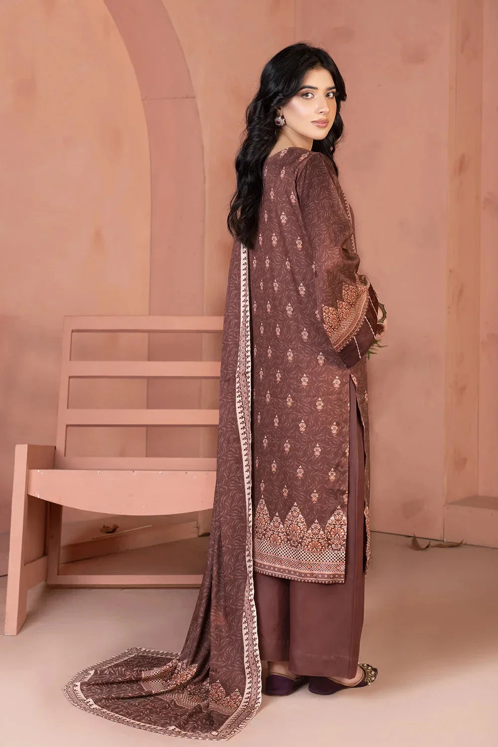 3PC Embroidered Unstitched Linen Suit KKTE-3702 Embroidered KHAS STORES 