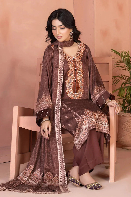 3PC Embroidered Unstitched Linen Suit KKTE-3702 Embroidered KHAS STORES 