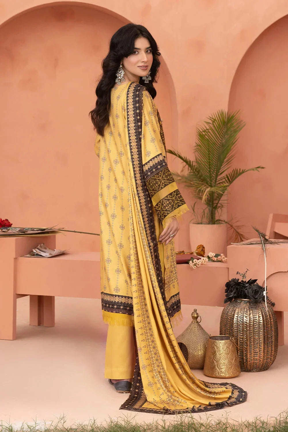 3PC Embroidered Unstitched Linen Suit KKTE-3703 Embroidered KHAS STORES 