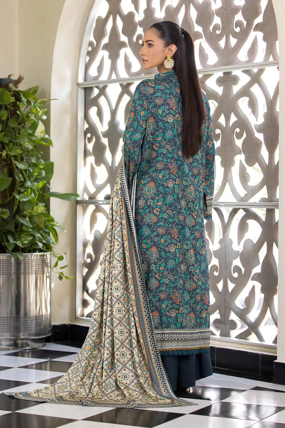 3PC Embroidered Unstitched Linen Suit KLE-2967 Embroidered KHAS STORES 