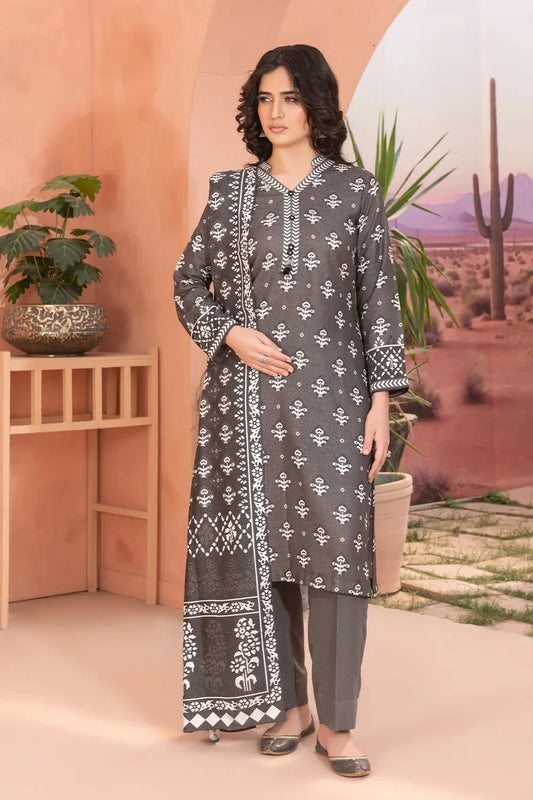 3PC Printed Unstitched Karandi Suit KKR-3594 Printed KHAS STORES 