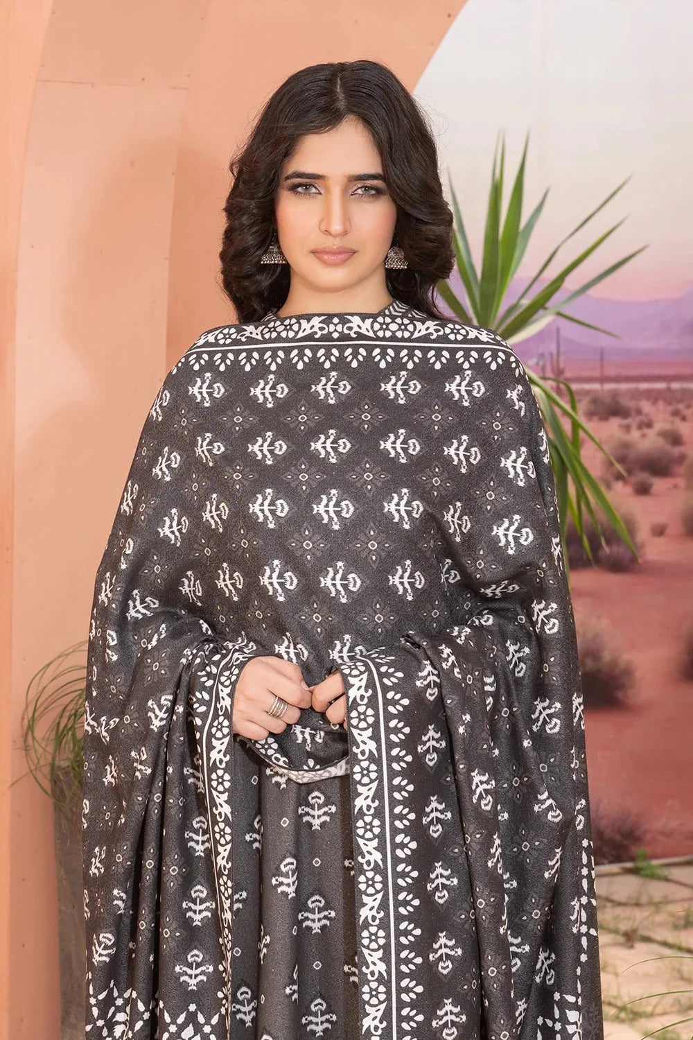 3PC Printed Unstitched Karandi Suit KKR-3594 Printed KHAS STORES 