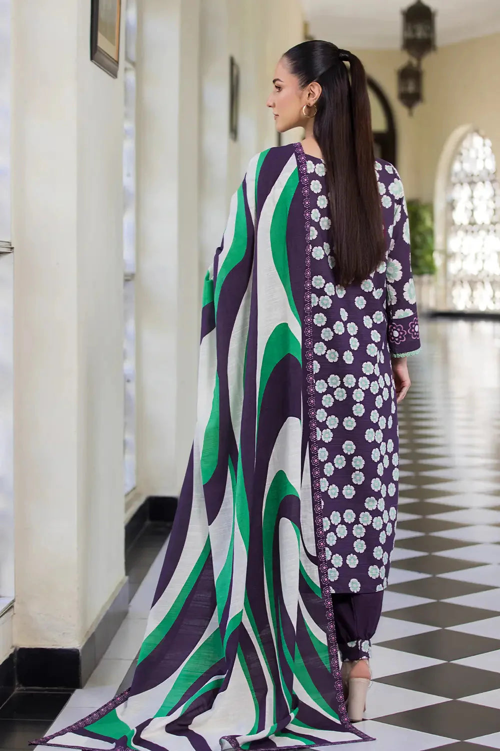 3PC Printed Unstitched Khaddar Suit KKH-2883 Printed KHAS STORES 