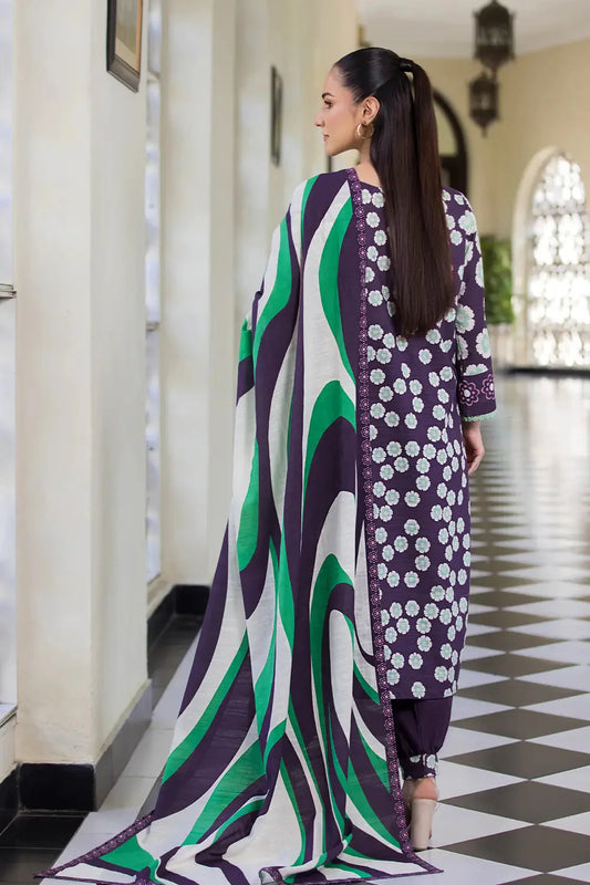 3PC Printed Unstitched Khaddar Suit KKH-2883 Printed KHAS STORES 