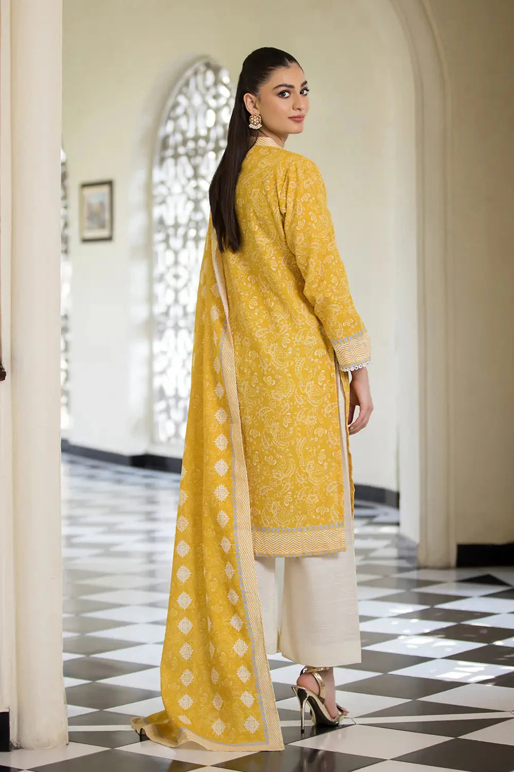 3PC Printed Unstitched Khaddar Suit KKH-2887 Printed KHAS STORES 