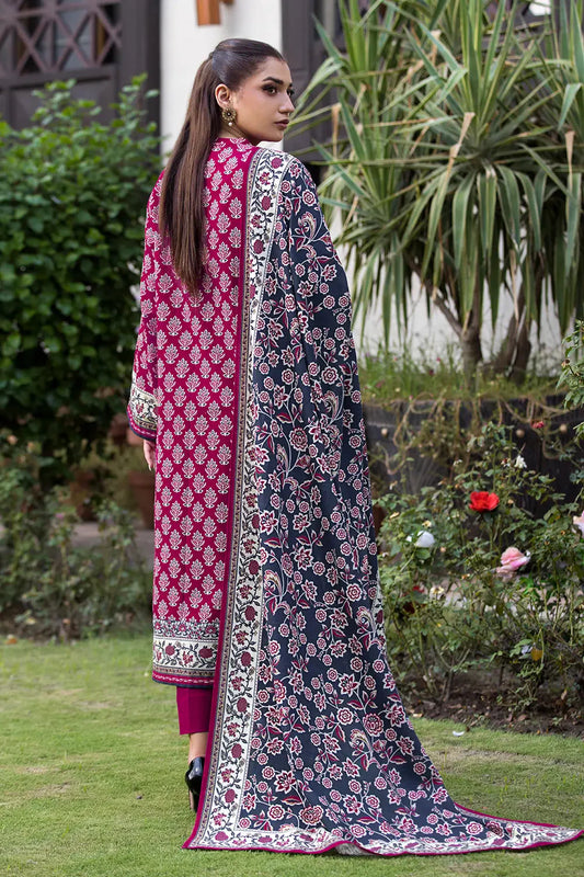 3PC Printed Unstitched Khaddar Suit KKH-2894 Printed KHAS STORES 
