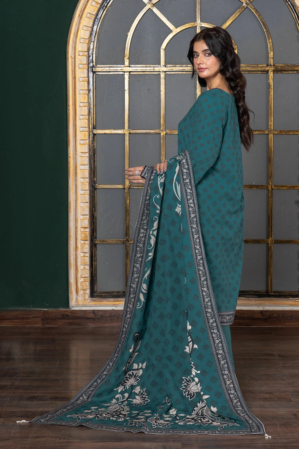 3PC Printed Unstitched Khaddar Suit KKH-2935 Printed KHAS STORES 