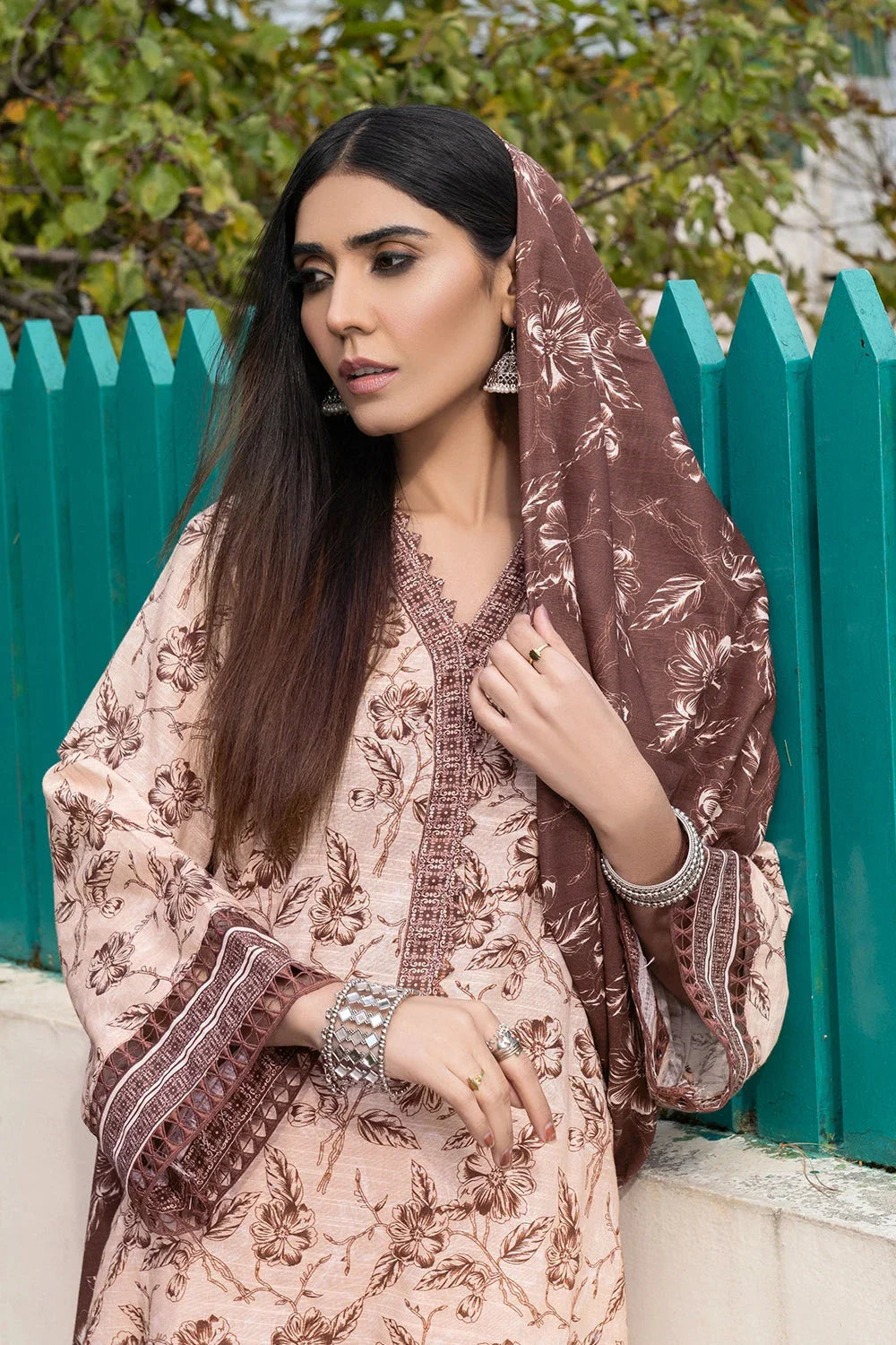 3PC Printed Unstitched Khaddar Suit KKH-3552 Printed KHAS STORES 