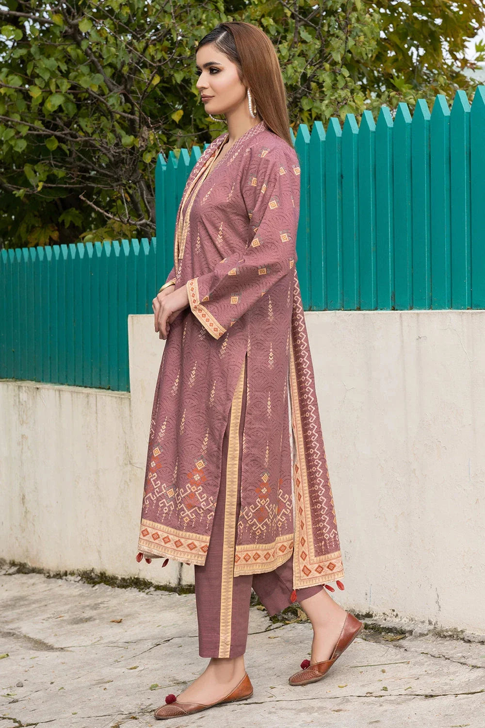 3PC Printed Unstitched Khaddar Suit KKH-3554 Printed KHAS STORES 