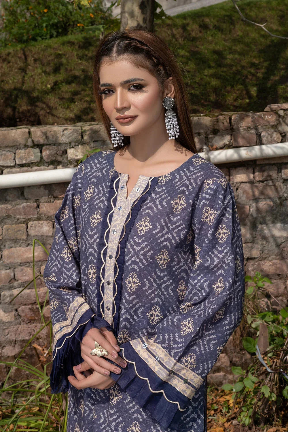 3PC Printed Unstitched Khaddar Suit KKH-3558 Printed KHAS STORES 