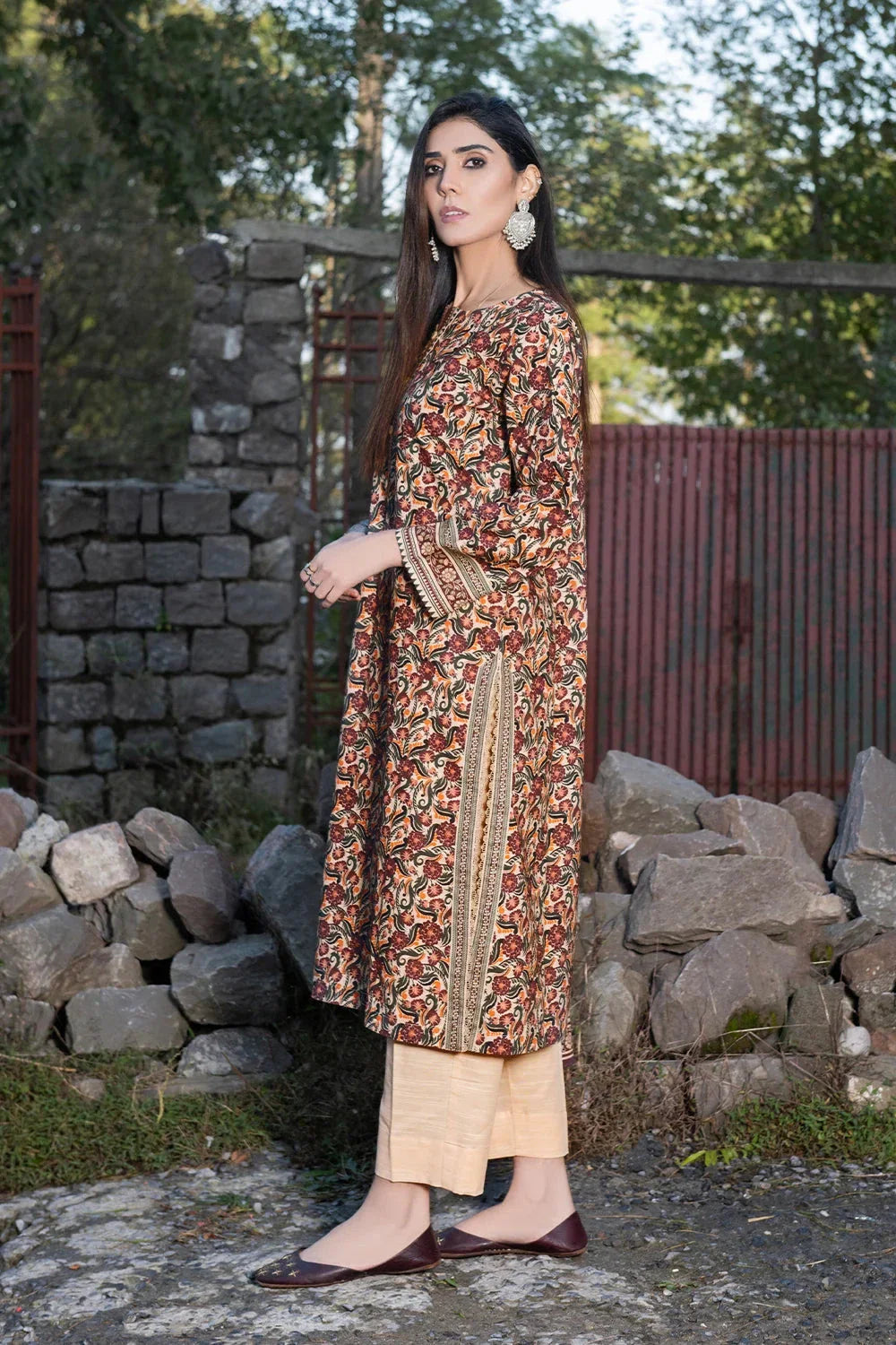3PC Printed Unstitched Khaddar Suit KKH-3562 Printed KHAS STORES 