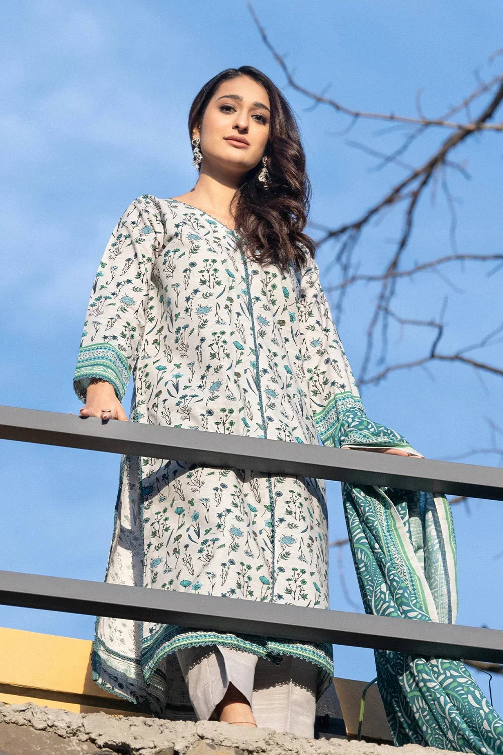 3PC Printed Unstitched Khaddar Suit KKH-3564 Printed KHAS STORES 