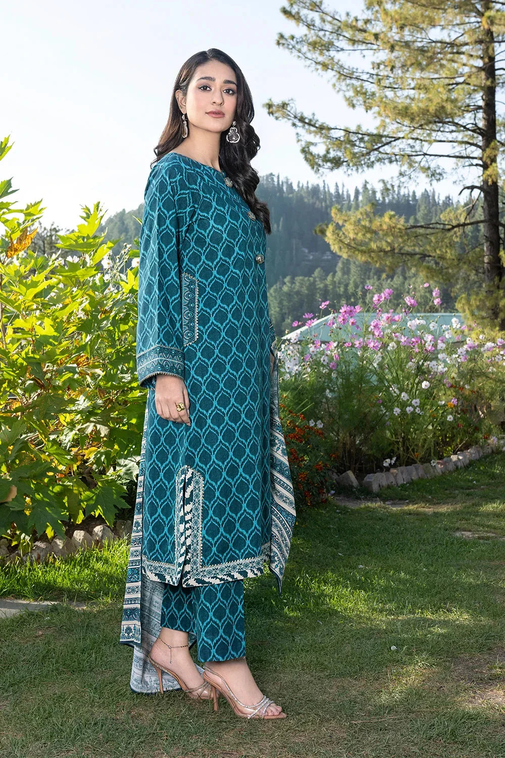 3PC Printed Unstitched Khaddar Suit KKH-3569 Printed KHAS STORES 