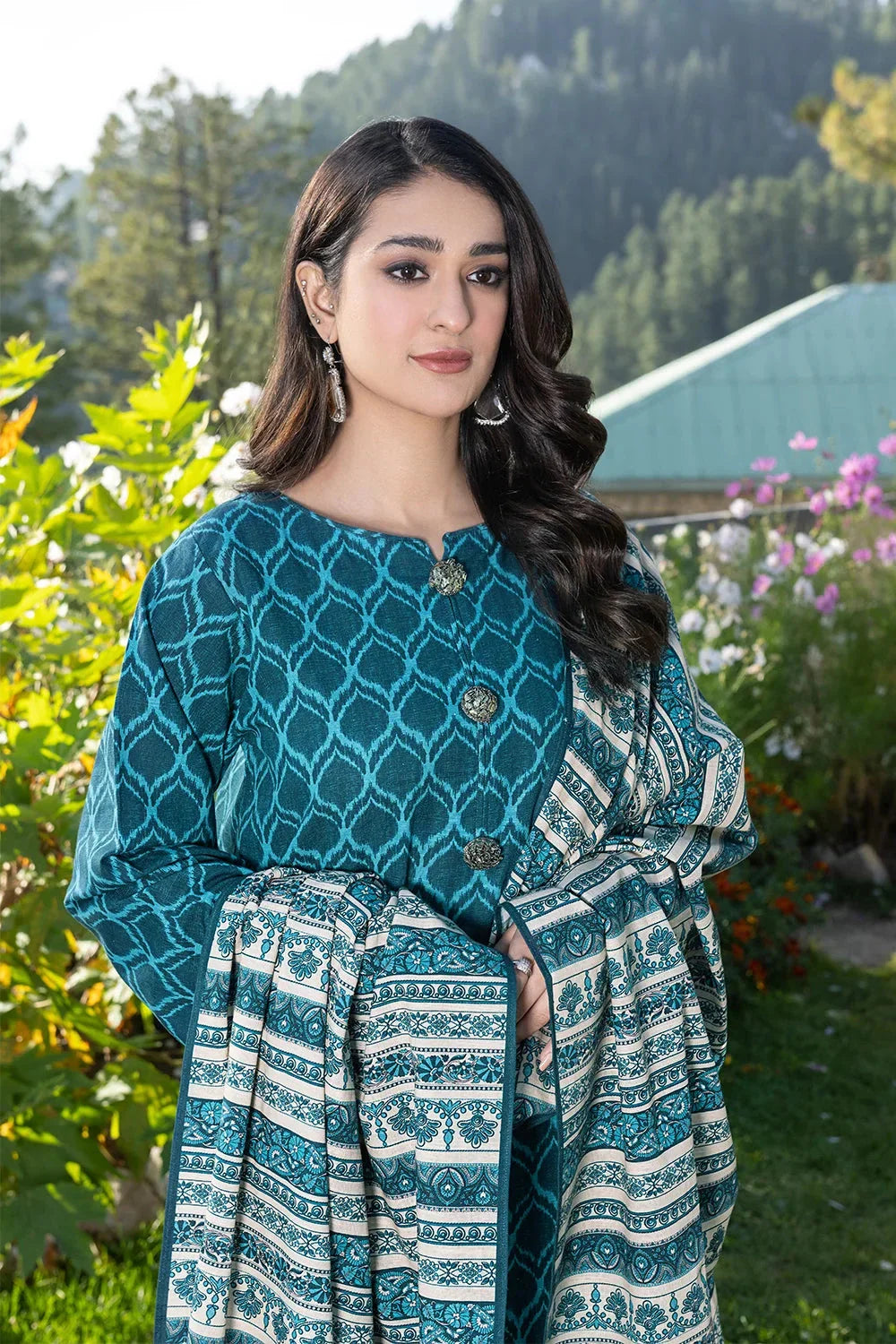 3PC Printed Unstitched Khaddar Suit KKH-3569 Printed KHAS STORES 