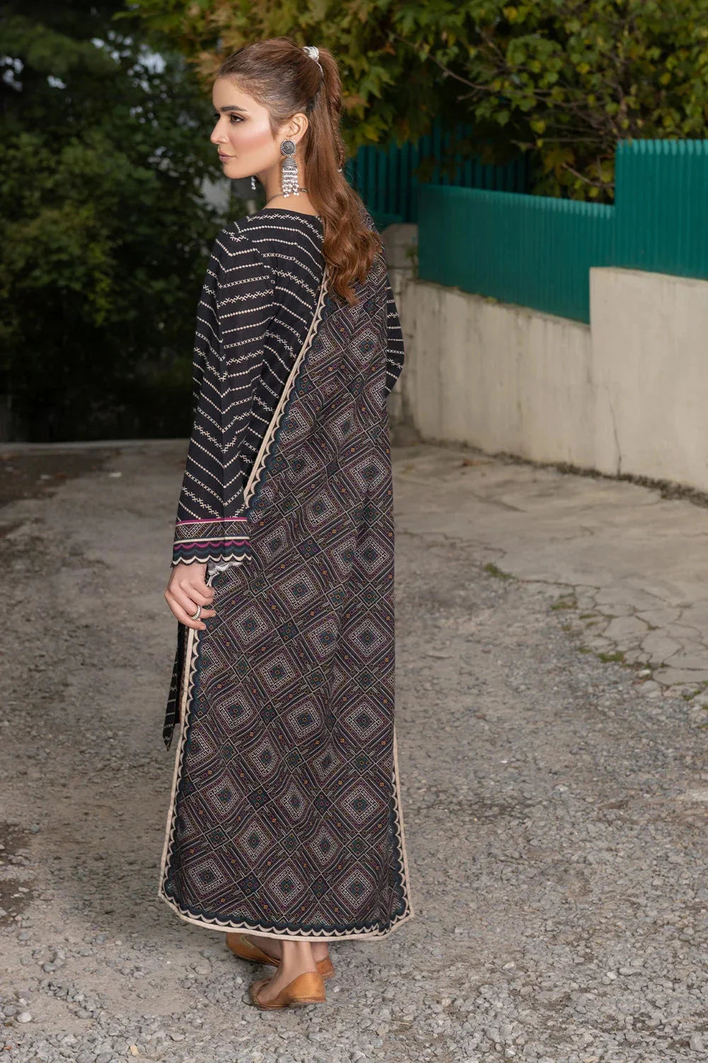 3PC Printed Unstitched Khaddar Suit KKH-3658 Printed KHAS STORES 