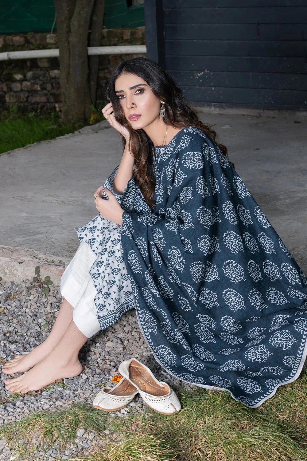 3PC Printed Unstitched Khaddar Suit KKH-3660 Printed KHAS STORES 
