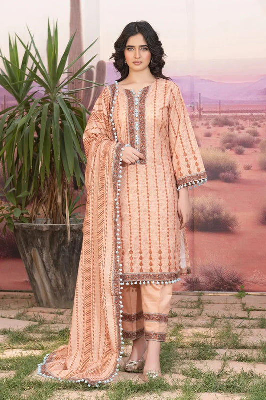 3PC Printed Unstitched Khaddar Suit KKH-3674 Printed KHAS STORES 
