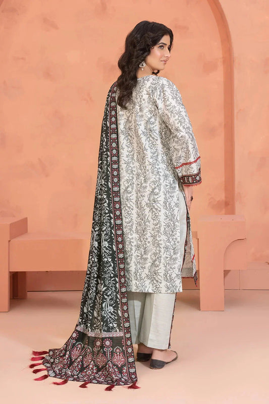 3PC Printed Unstitched Khaddar Suit KKH-3676 Printed KHAS STORES 