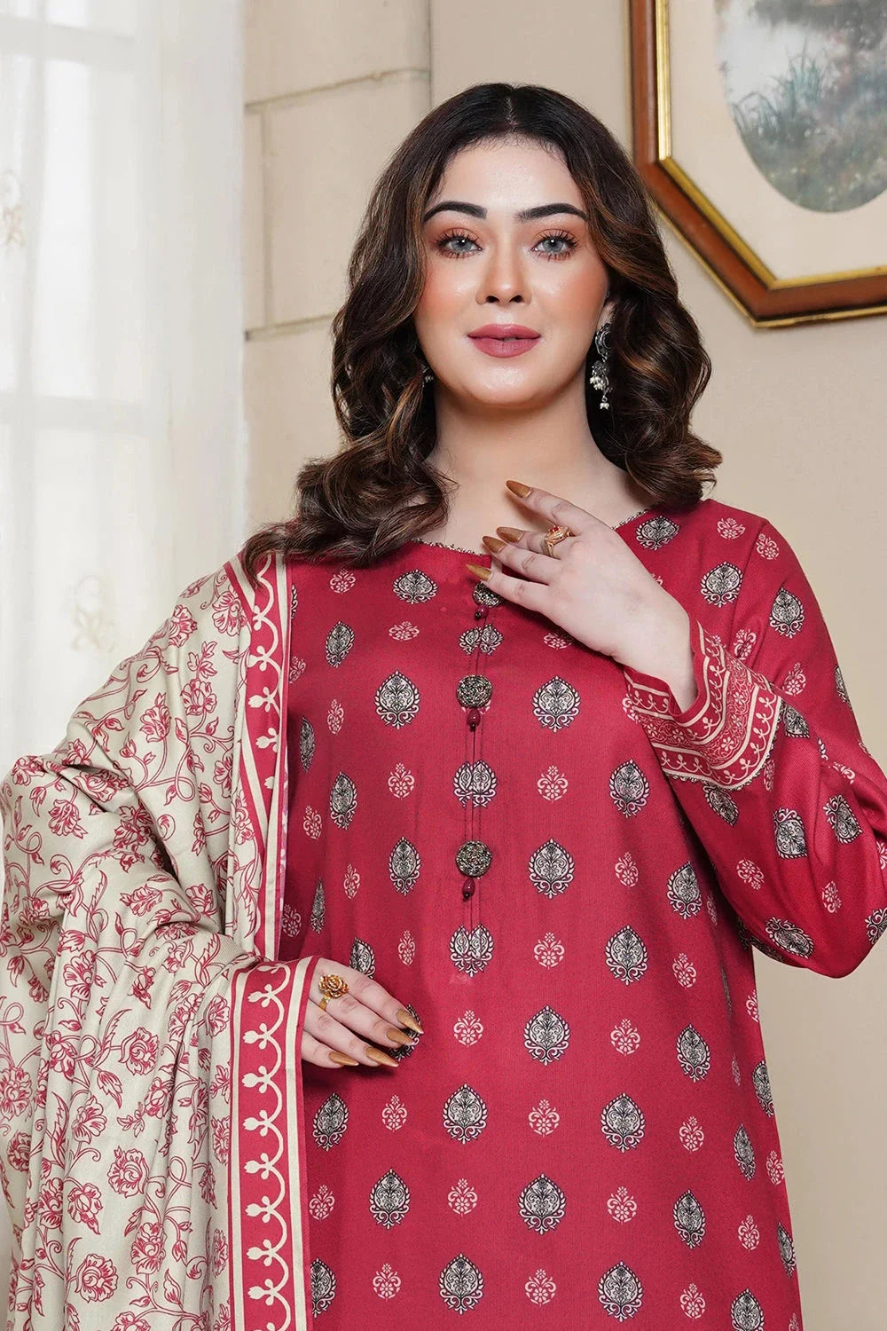 3PC Printed Unstitched Kotail Linen Suit KKT-3688 Printed KHAS STORES 