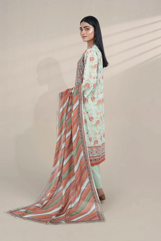 3PC Printed Unstitched Lawn Suit KLA-3269 Printed KHAS STORES 