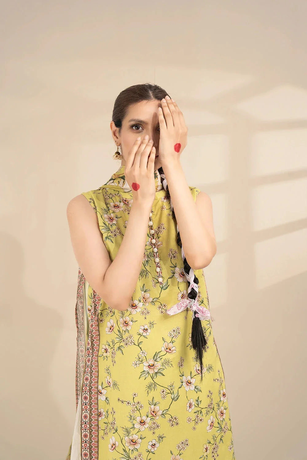 3PC Printed Unstitched Lawn Suit KLA-3271 Printed KHAS STORES 