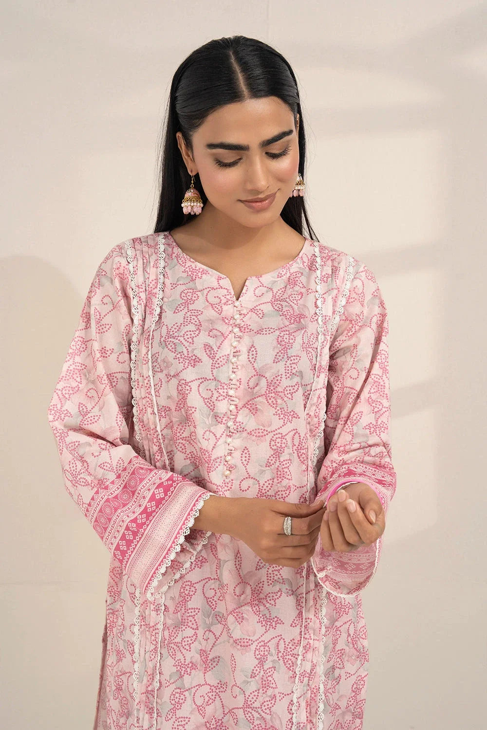 3PC Printed Unstitched Lawn Suit KLA-3277 Printed KHAS STORES 