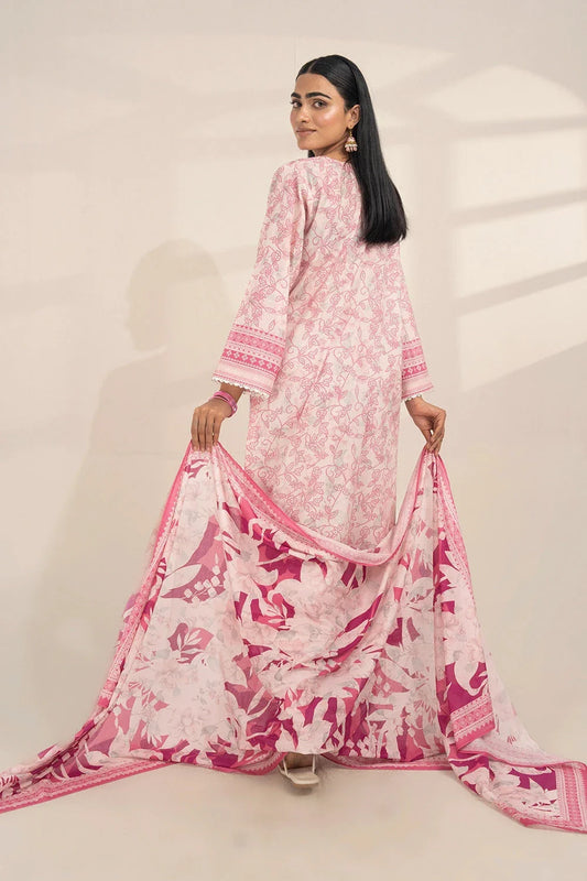 3PC Printed Unstitched Lawn Suit KLA-3277 Printed KHAS STORES 