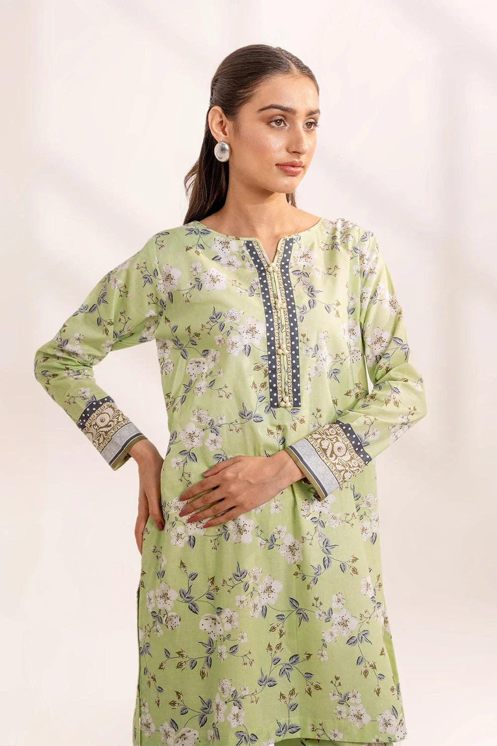 3PC Printed Unstitched Lawn Suit KLA-3282 Printed KHAS STORES 