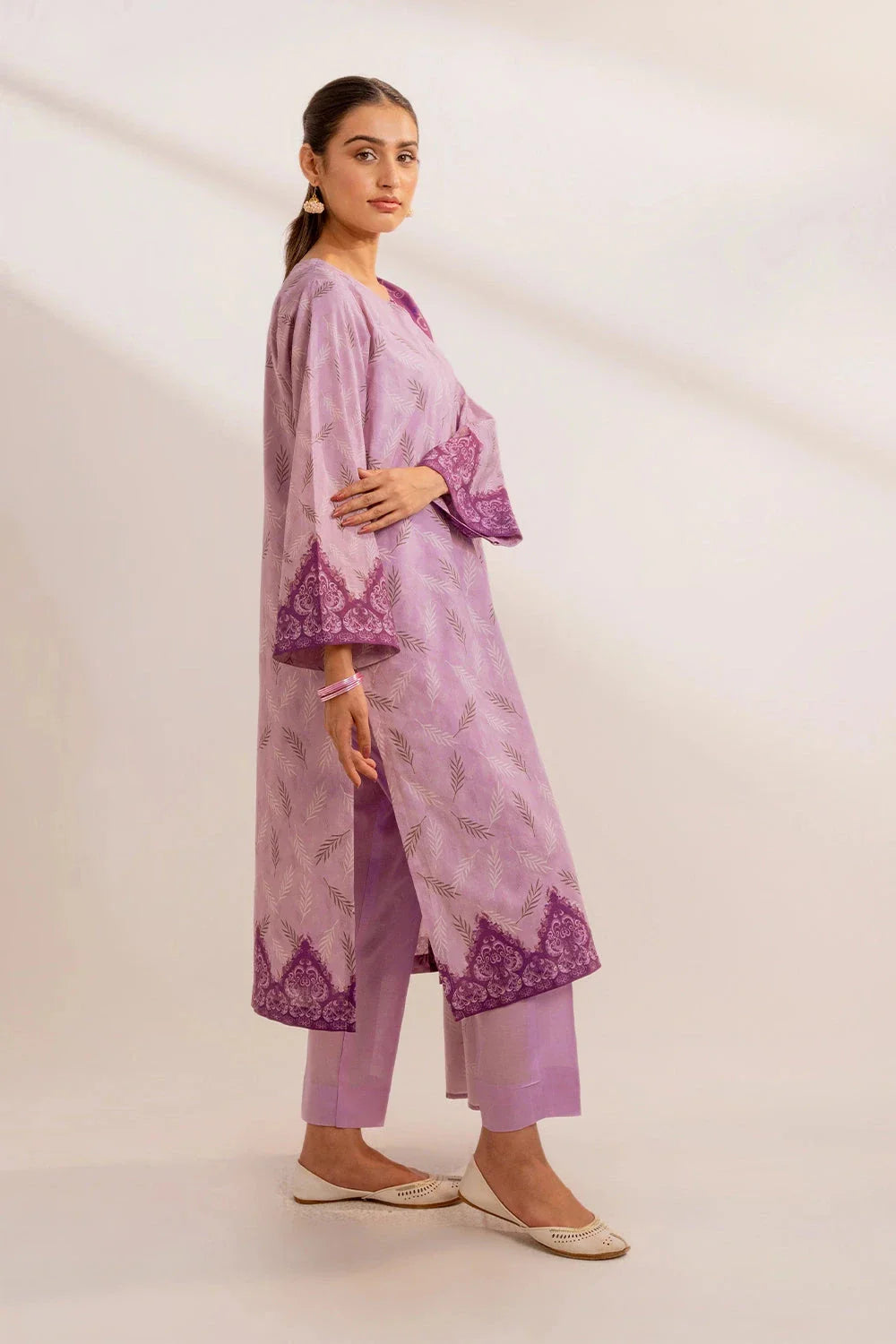 3PC Printed Unstitched Lawn Suit KLA-3299 Printed KHAS STORES 