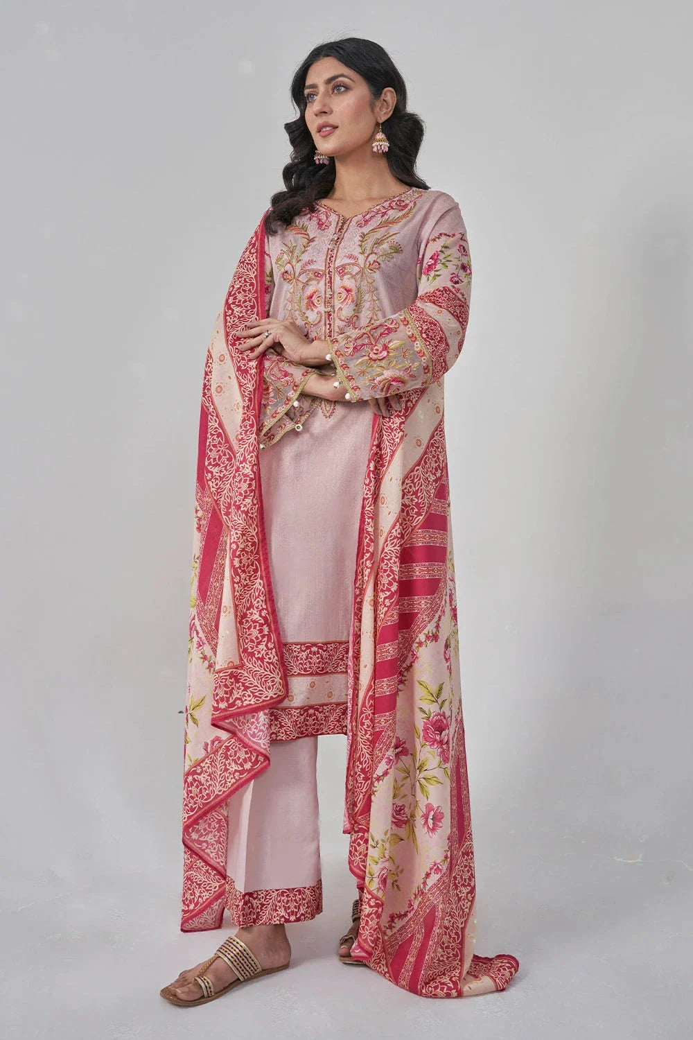 3PC Stitched Embroidered Lawn Suit KL-RTW-3080 KHAS STORES 