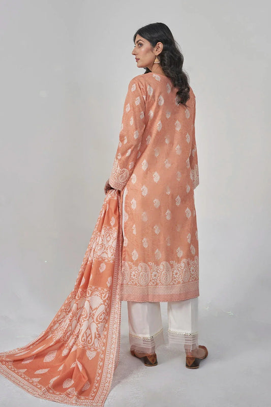 3PC Stitched Embroidered Lawn Suit KL-RTW-3081 KHAS STORES 