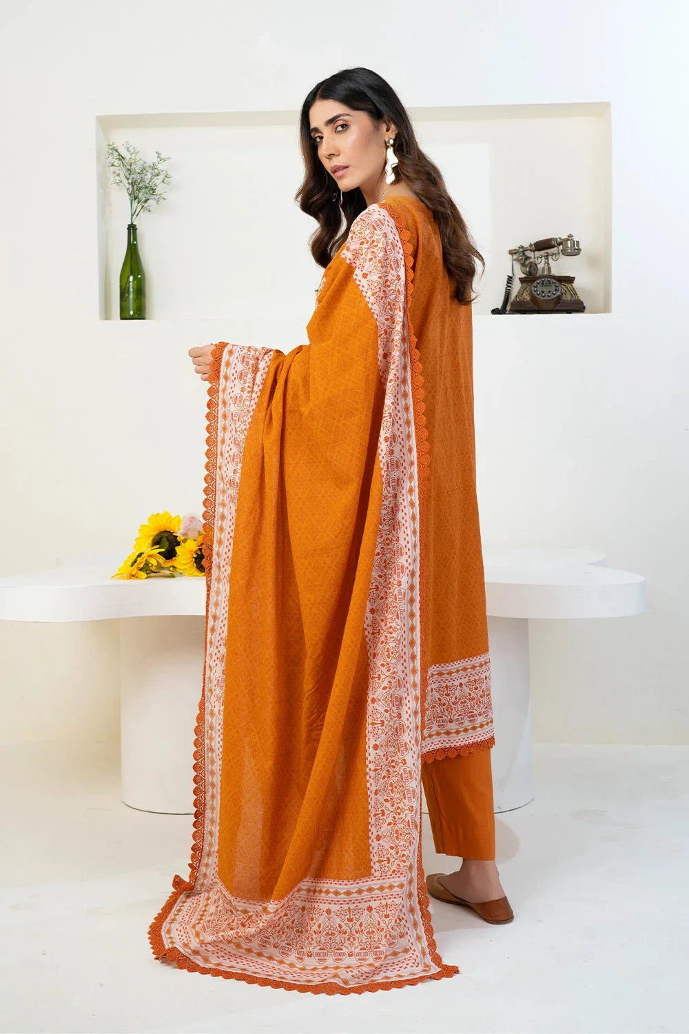 3PC Stitched Embroidered Lawn Suit KL-RTW-3346 KHAS STORES 