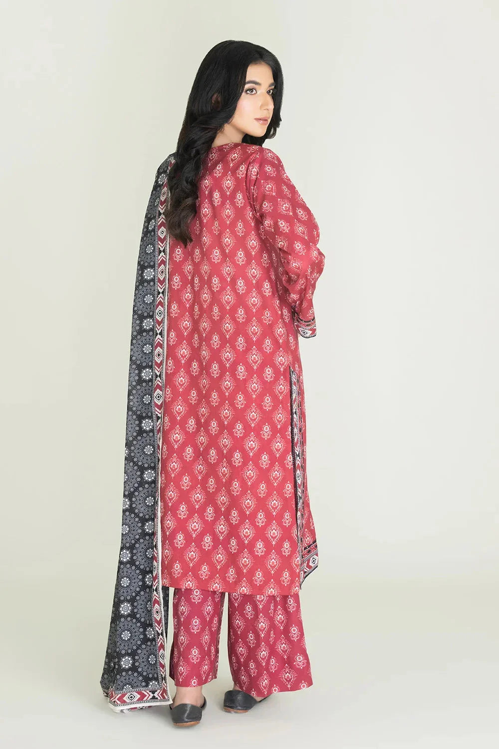 3PC Stitched Printed Lawn Suit | RTW-KLA-3882 KHAS STORES 
