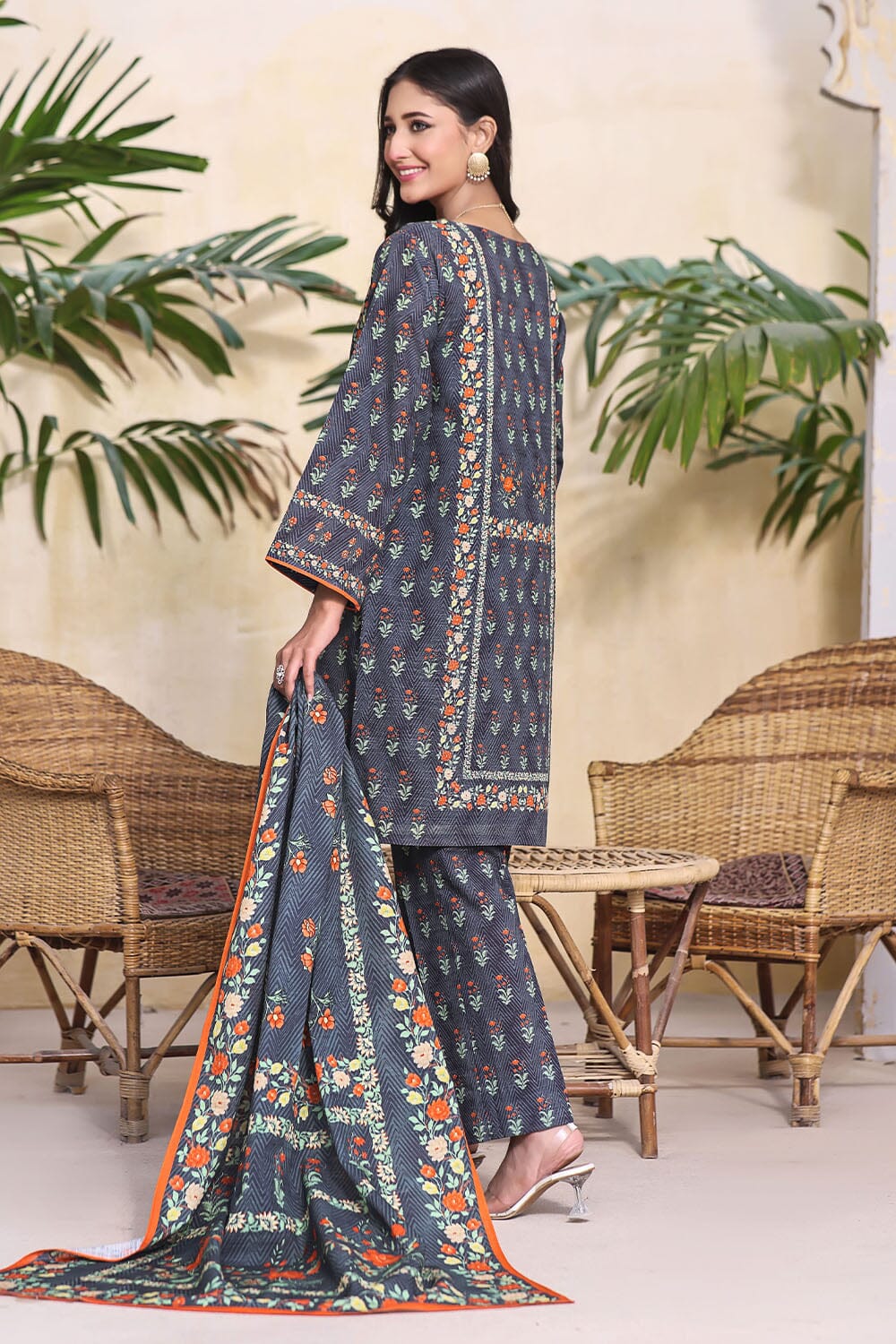 3PC Unstitched Khaddar Suit KKH-2264 KHAS STORES 