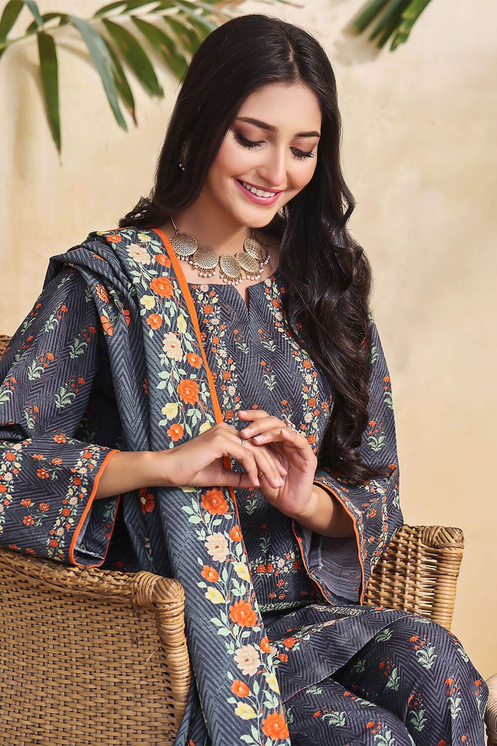 3PC Unstitched Khaddar Suit KKH-2264 KHAS STORES 