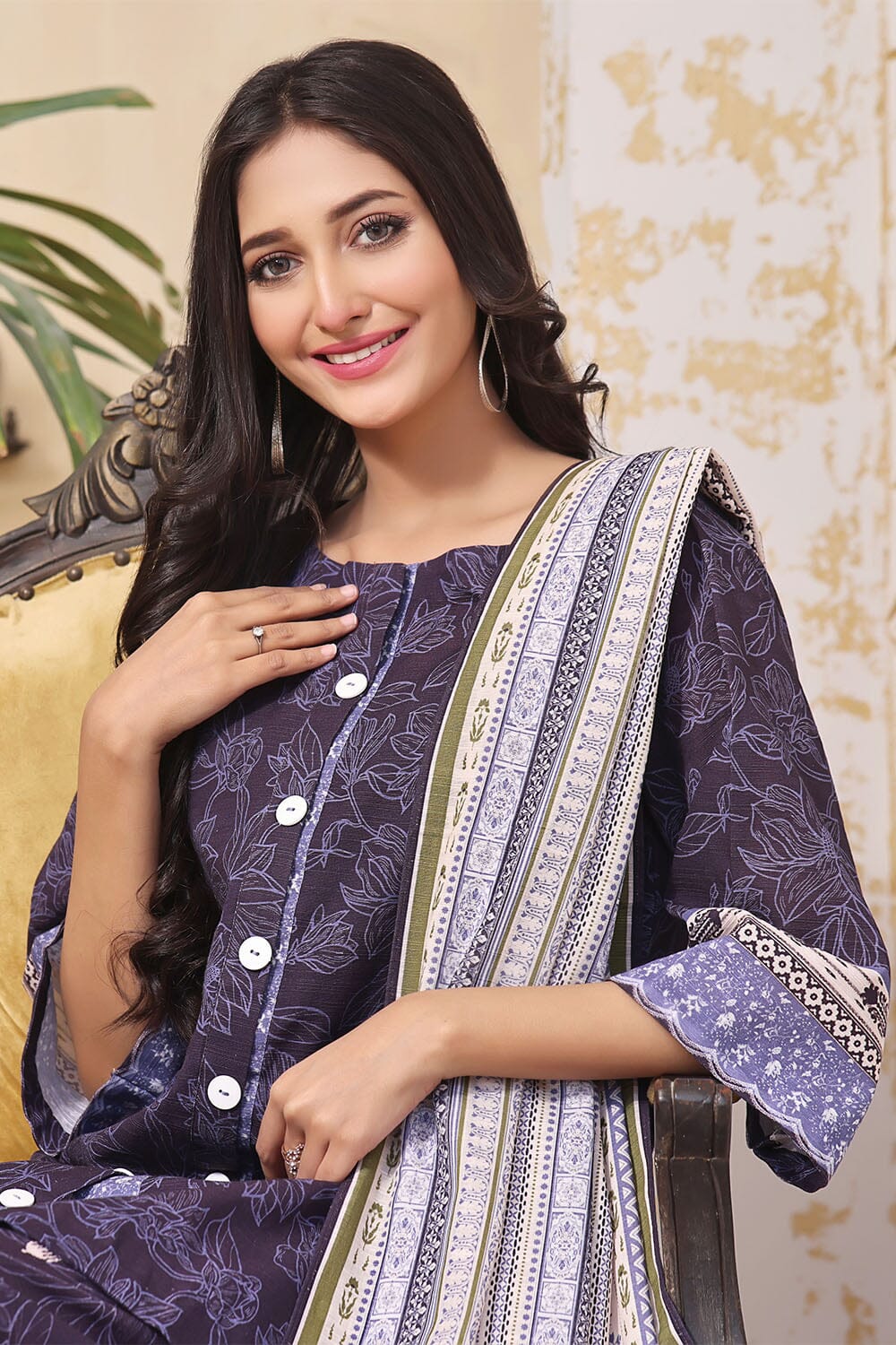 3PC Unstitched Khaddar Suit KKH-2265 KHAS STORES 