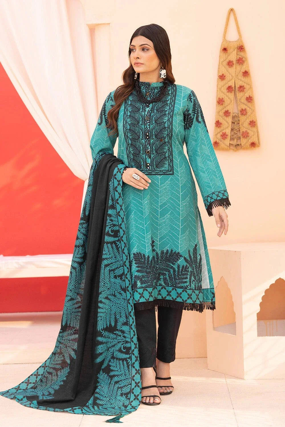 3PC Unstitched Khaddar Suit KKHE-2262 KHAS STORES 