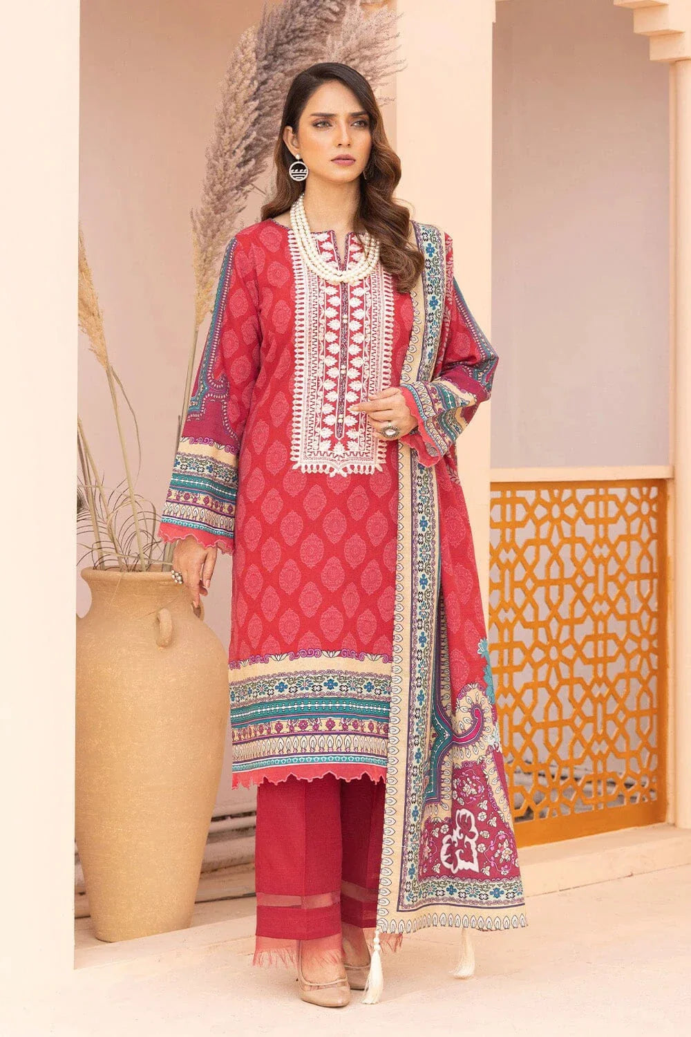 3PC Unstitched Khaddar Suit KKHE-2263 KHAS STORES 