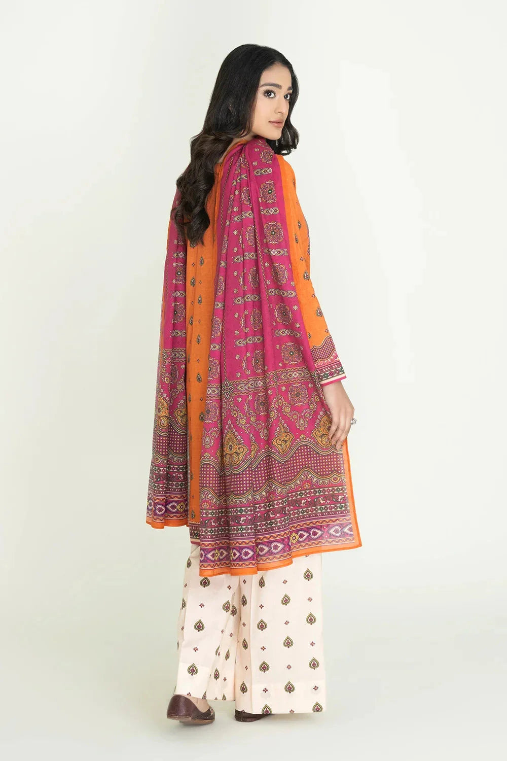 3PC Unstitched Printed Lawn Suit | KLA-3723 Printed KHAS STORES 