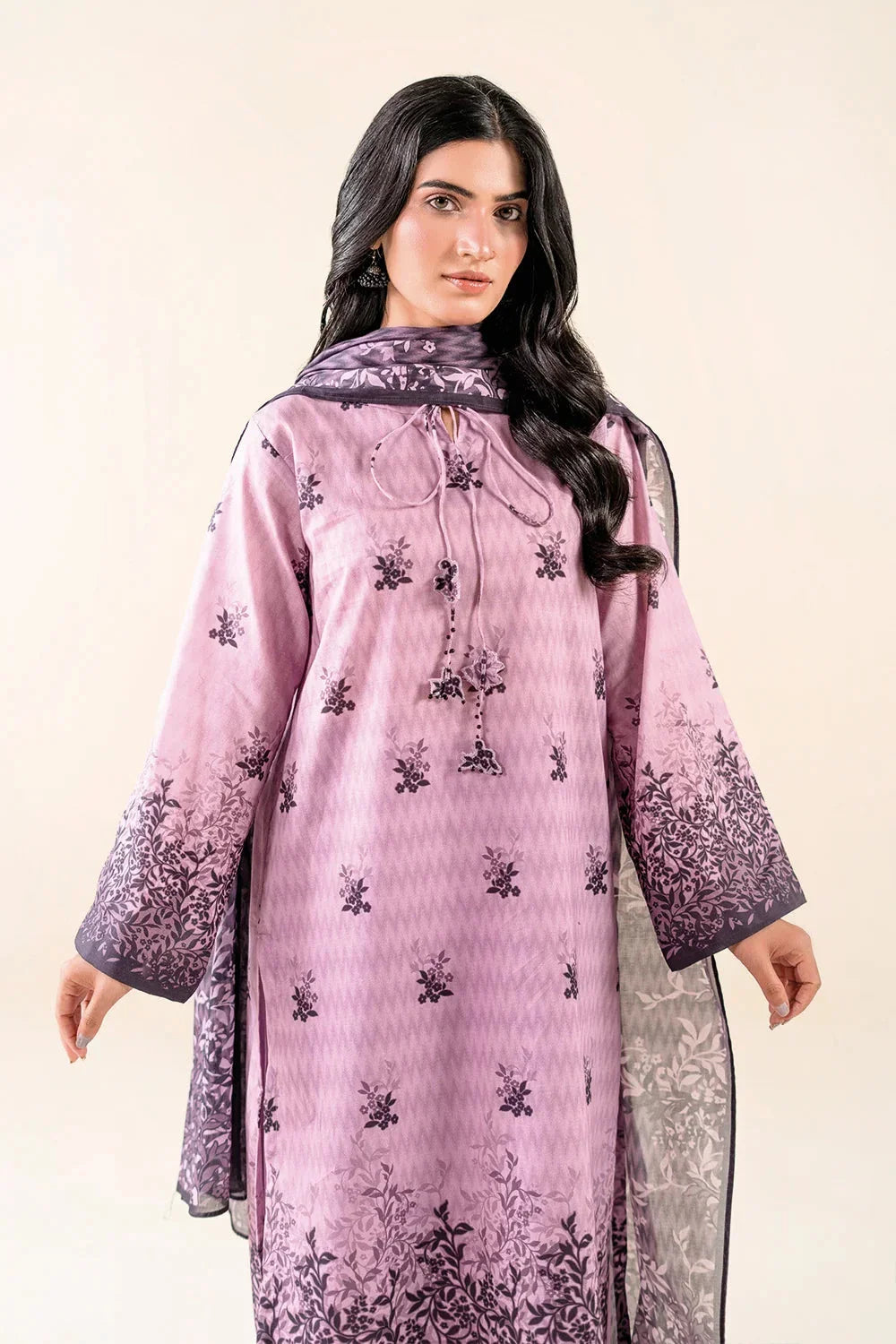 3PC Unstitched Printed Lawn Suit | KLA-3726 Printed KHAS STORES 