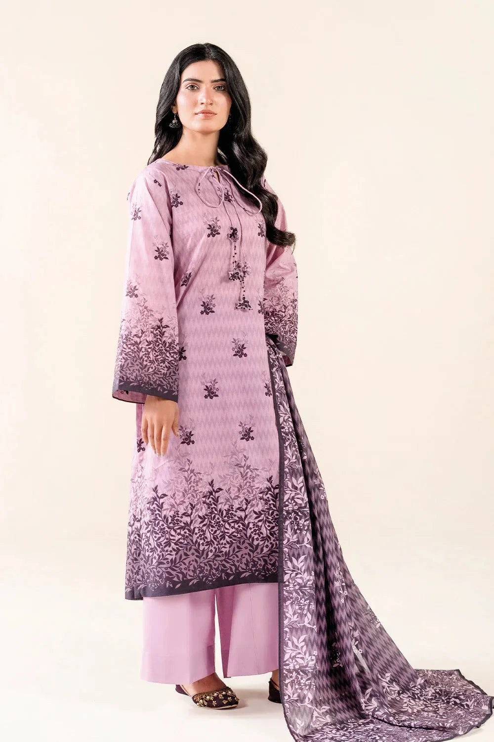 3PC Unstitched Printed Lawn Suit | KLA-3726 Printed KHAS STORES 