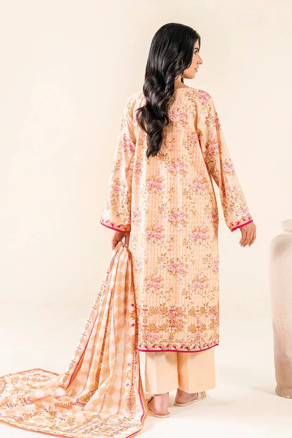 3PC Unstitched Printed Lawn Suit | KLA-3727 Printed KHAS STORES 