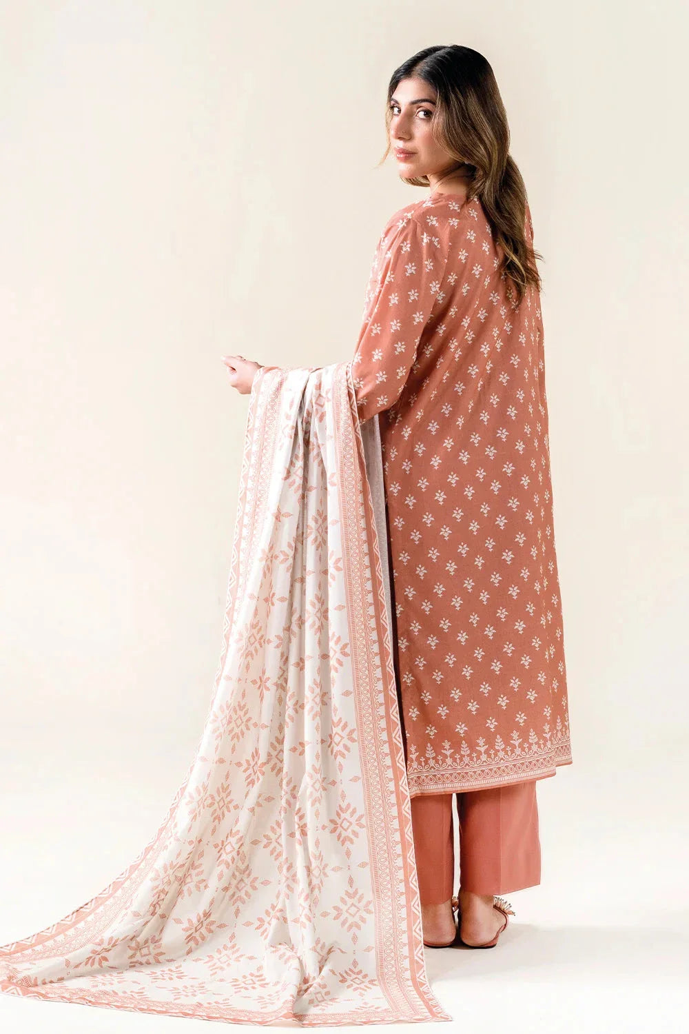 3PC Unstitched Printed Lawn Suit | KLA-3728 Printed KHAS STORES 