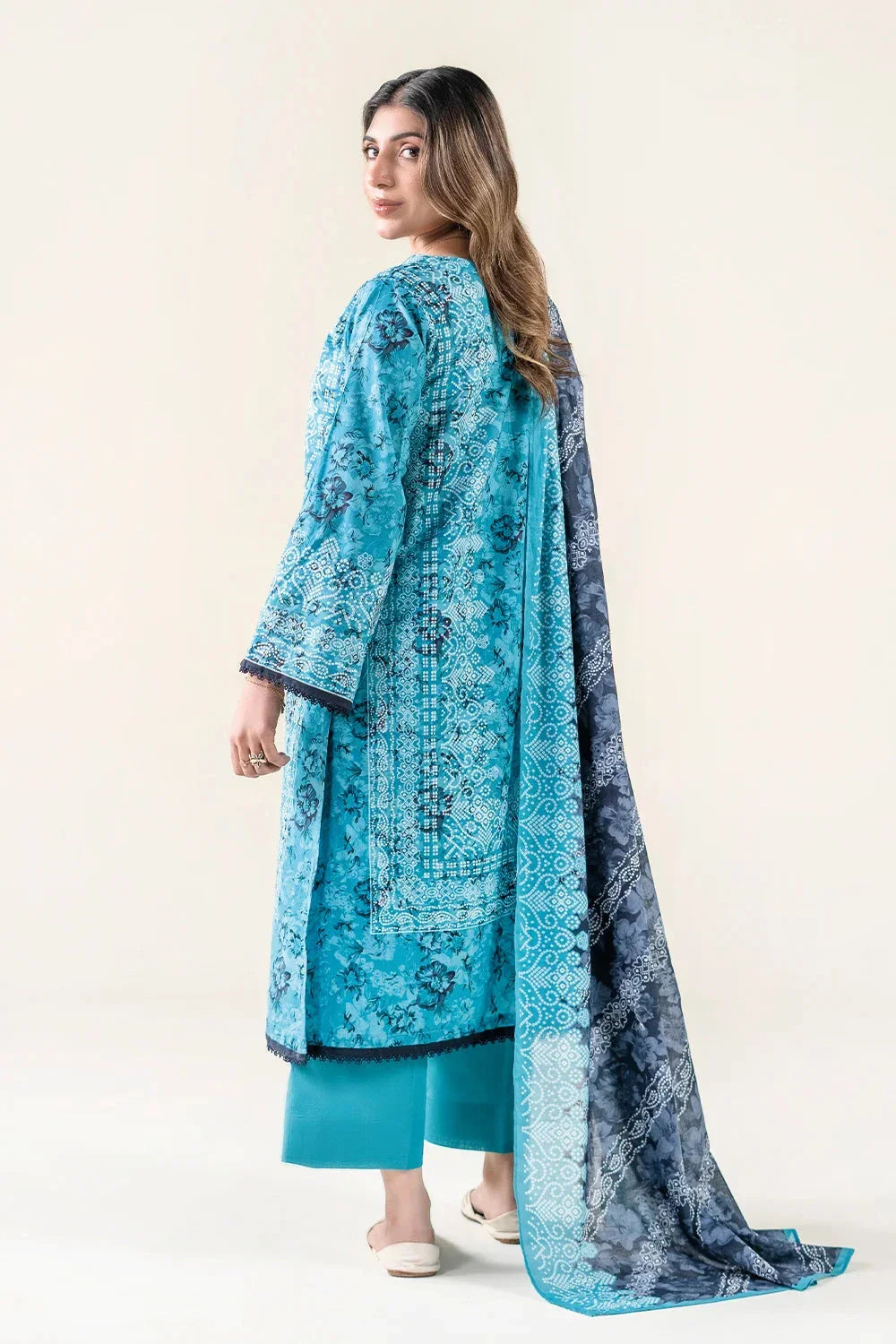3PC Unstitched Printed Lawn Suit | KLA-3730 Printed KHAS STORES 