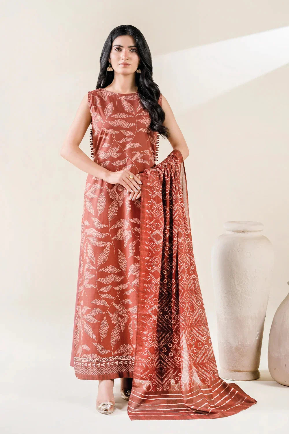 3PC Unstitched Printed Lawn Suit | KLA-3732 Printed KHAS STORES 