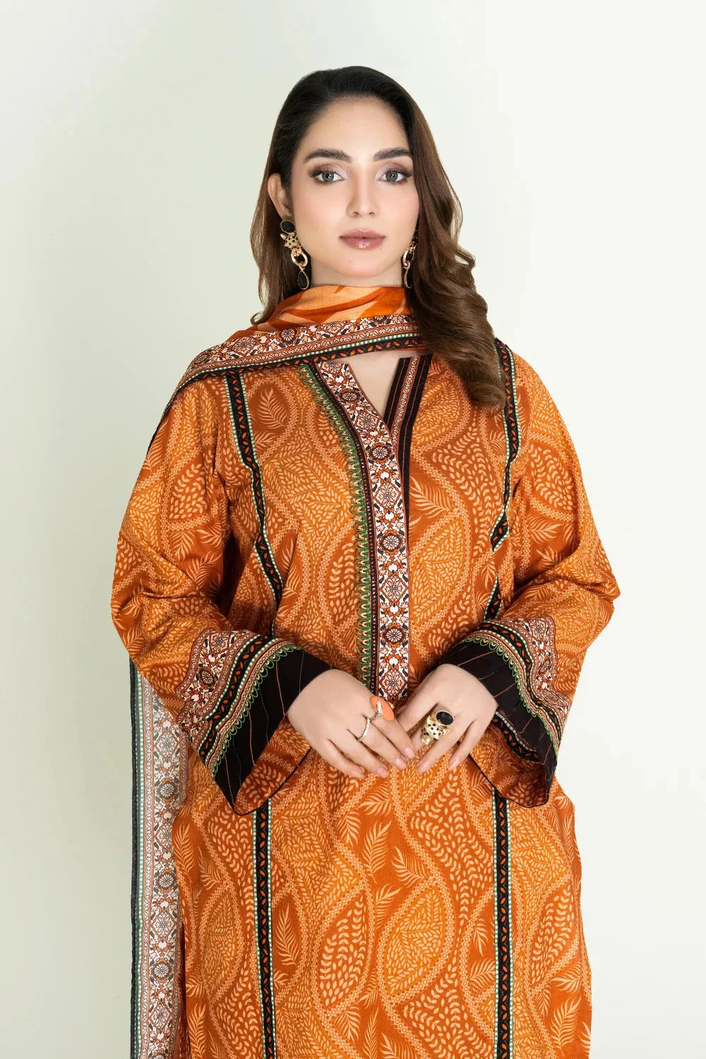 3PC Unstitched Printed Lawn Suit | KLA-3736 Printed KHAS STORES 