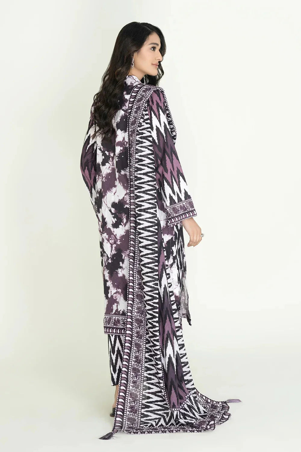 3PC Unstitched Printed Lawn Suit | KLA-3738 Printed KHAS STORES 
