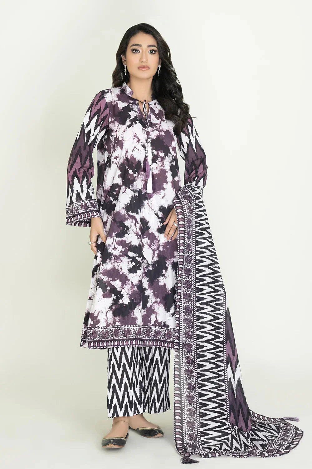 3PC Unstitched Printed Lawn Suit | KLA-3738 Printed KHAS STORES 